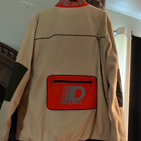 Mens (2) piece velour athletic suit by Dope Intn’l Sports; sz 2X jacket/pants 1X - Picture 4 of 11